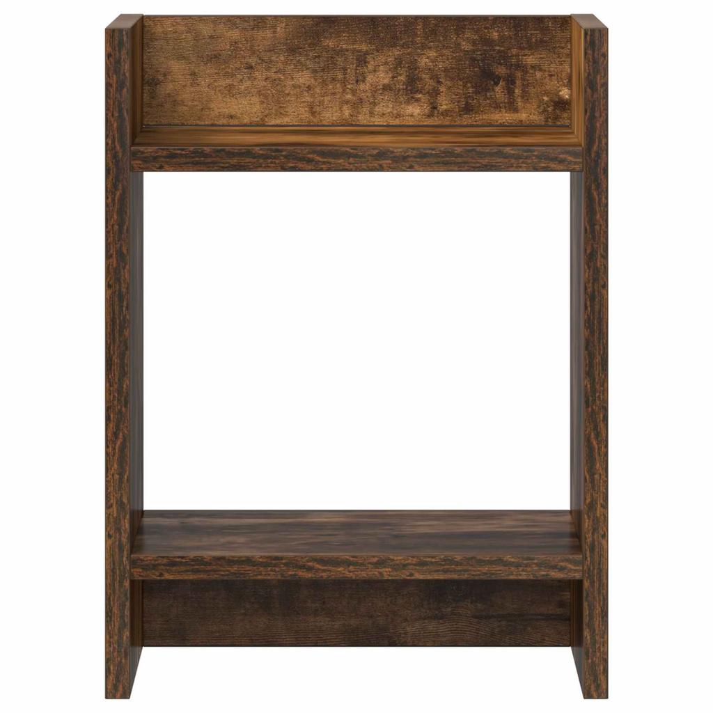 Plant Stand Smoked Oak 30 x 30 x 40 cm Wood Based Material