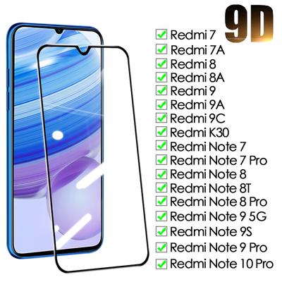 9D Vetro di Protezione Per Xiaomi Redmi Nota 7 8 8T 9 9S 10 Pro Protezione Dello Schermo Temperato Redmi 7 7A 8 8A 9 9A 9C Pellicola di Vetro di Sicurezza