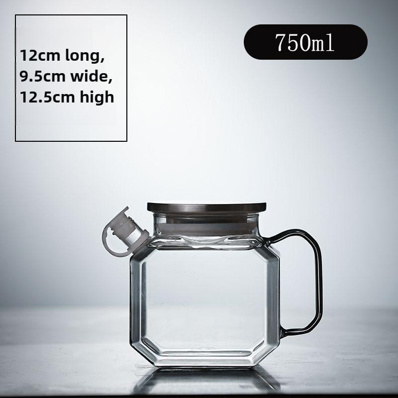 Refrigerator Cold Brewing Kettle Home High-temperature Resistant High Borosilicate Glass Cold Water Kettle Beverage Food Grade 750ml-1500ml