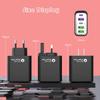 Certified 38W Multi-Port Fast Charger: 3 USB + 2 Type-C, Full Protocol Travel Charger for Mobile Phones With Flash/Fast Charging