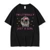 Funny Sad Hamster Meme Cry Men Women Cotton T Shirt Fashion Summer Casual Short Sleeve Streetwear Classic Print Unisex T Shirts