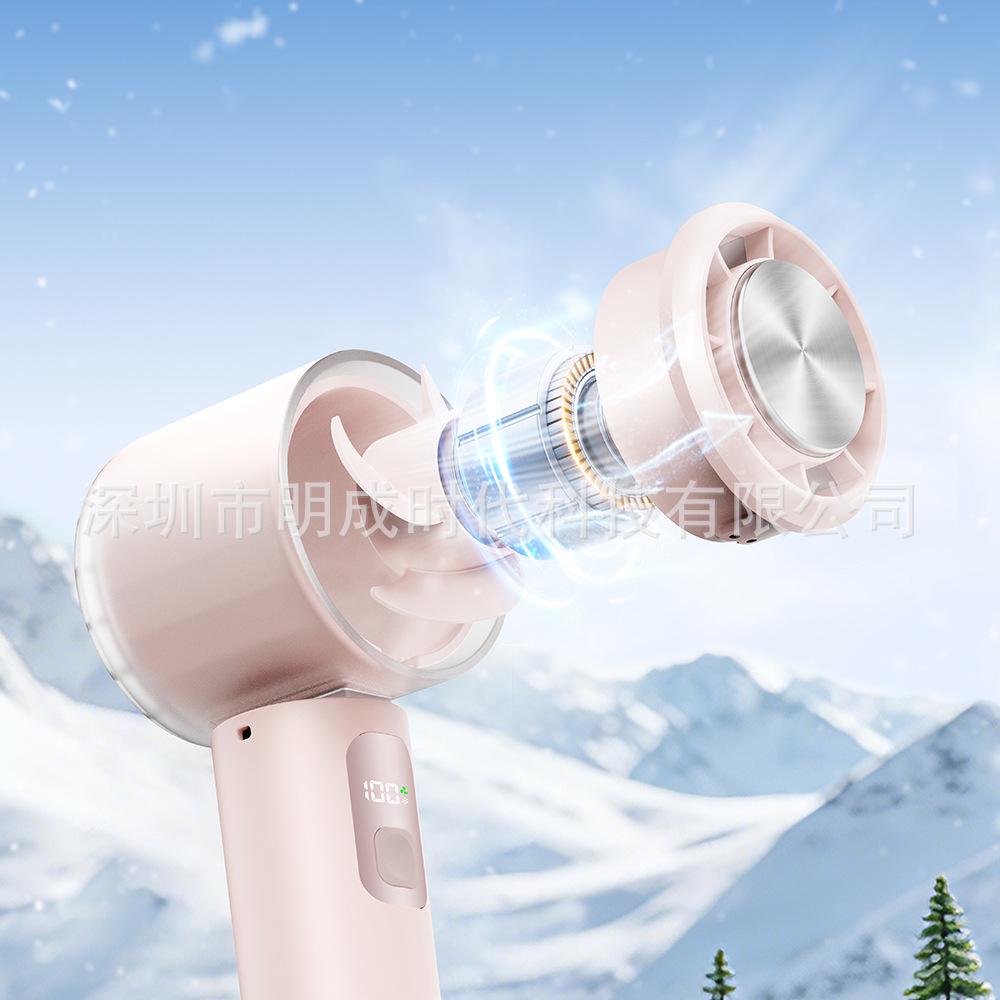 Korea KC Turbo Cooling Foldable Handheld/Neck Fan with Desktop Option