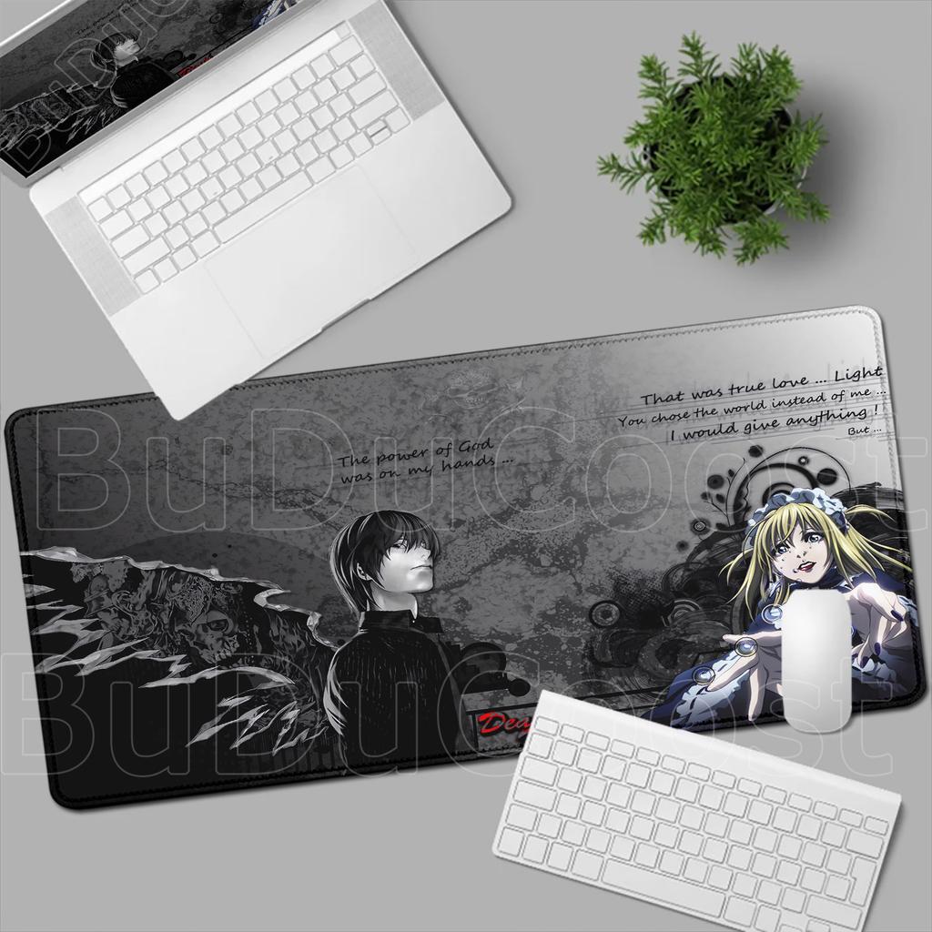 New Misa Amane Light Yagami Desk Mat Death Note Anime Mousepad Computer Gamers Lock Edge Mouse Pad Gaming E-sports Keyboard Pads