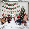 Youchicnow Christmas Decorations 4 Types Nordic Style Ornaments Wall Outdoor Garland Stickers Luxurious Elements Including Stockings Santa Claus Candy