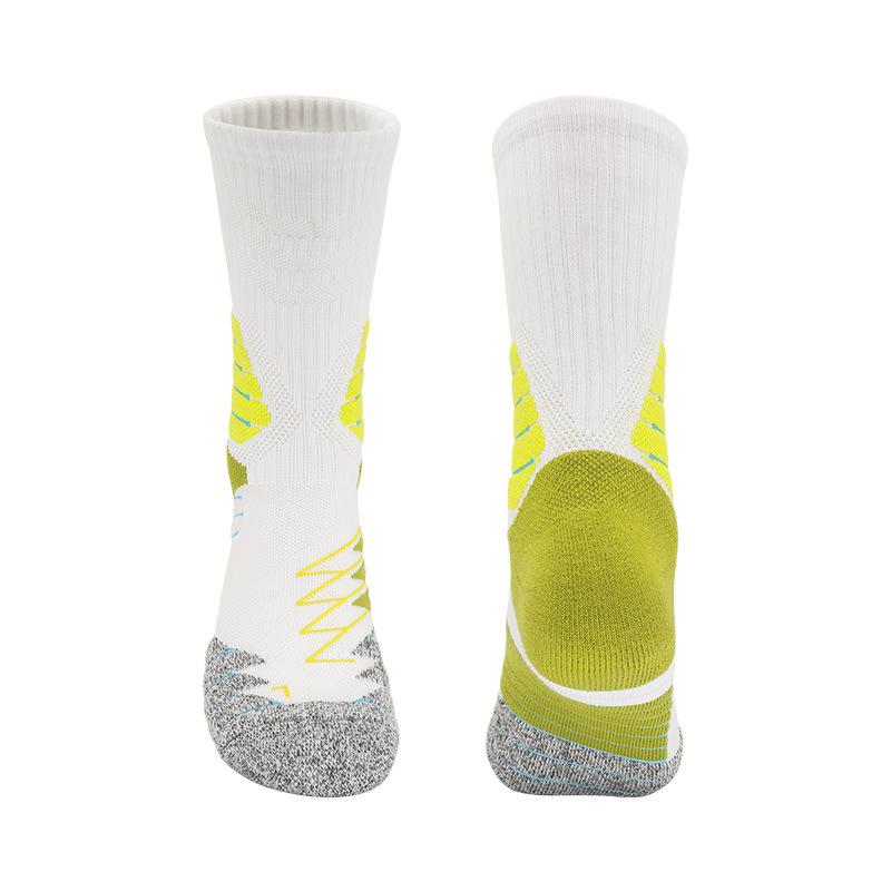 Actual Combat Medium Tube Basketball Socks Men'S Sports Socks Non-Slip Breathable Towel High-Top Men'S And Women'S Running Cotton Socks Men'S