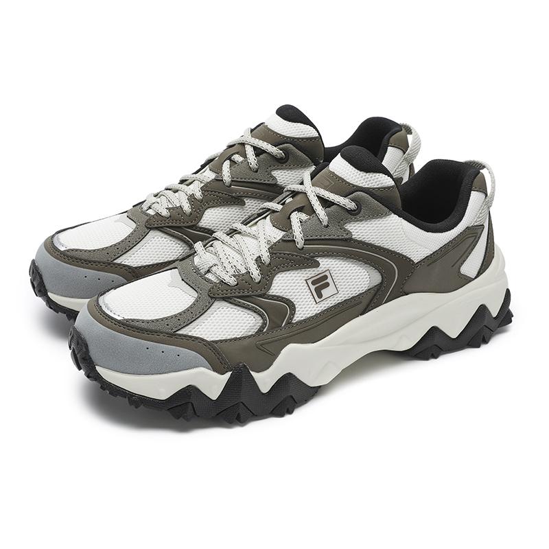 Fila Oakmont 2S Fashion Versatile Simple Comfortable Low-Top Casual Shoes Men sneaker White Brown F12M522120FMC