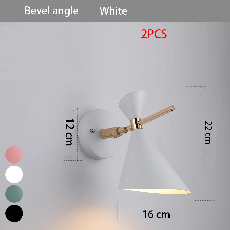 Nordic Mediterranean Minimalist Macron Living Room Dining Room Bedroom Corridor Wall Lighting LED Background Wall Lights e27