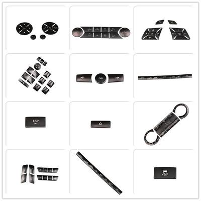 Car Console CD Panel Multimedia Switch Buttons Volume Button Cover For Mercedes Benz W204 W212 GLK X204 CLA GLA C180 E Class 260