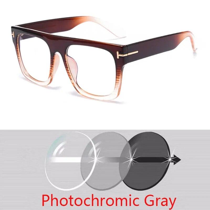 Oversized Glasses Men Luxury Steampunk Big Hyperopia Women Reading Photochromic Prescription 0 +0.5 +1.0 +2.0 To +6.0