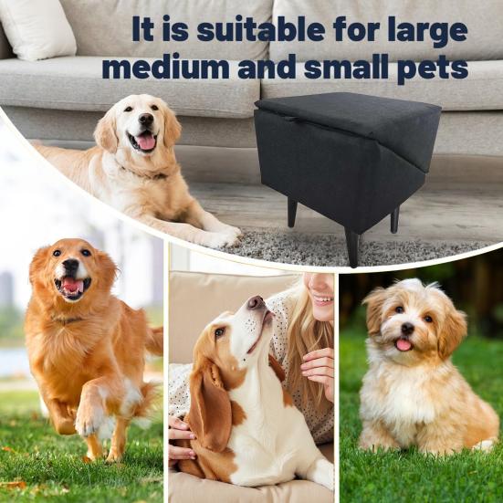 

Розкладний табурет-рампа для собак 2-в-1 Складна рампа-сходинка для домашніх тварин та підставка для ніг для дивана ліжка 13,8 В Сходинка для домашніх тварин для великих малих собак A