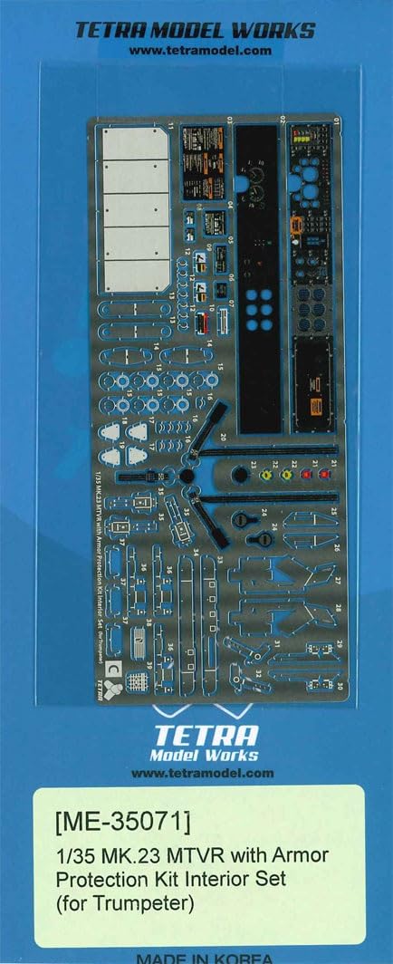 

Tetra Model Серия ME Бронеавтомобиль MTVR Интерьер Пластиковые детали для сборной модели ME3571 1/35 Mk.23 (для ТР)