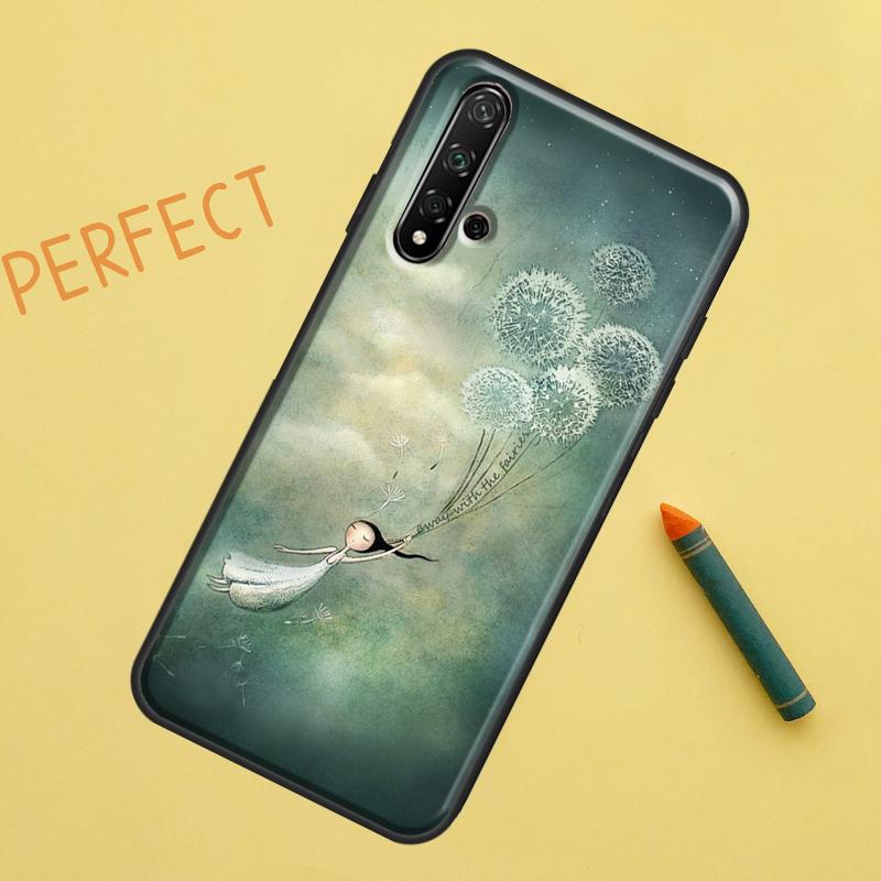 Dandelion For Huawei Nova 12s 11i 7i 8i 12i Y73 Y70 Y90 Y60 Y72 Y61 Y91 9 10 SE P40 Lite P30 Pro Case
