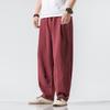 Chinese Style Autumn Casual Loose Retro Cotton-Linen Lantern Pants