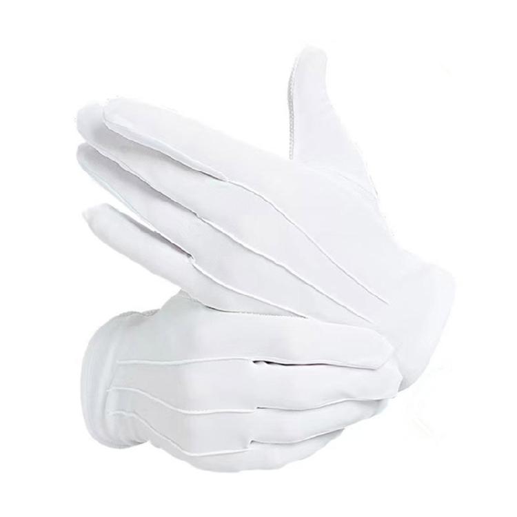 Weiße Handschuhe Etikette Handschuhe Für Formelles Smoking Paraden Wache Schmuckhandhabung Handschuhe mit Rutschfester Punktierung Paraden Handschuhe