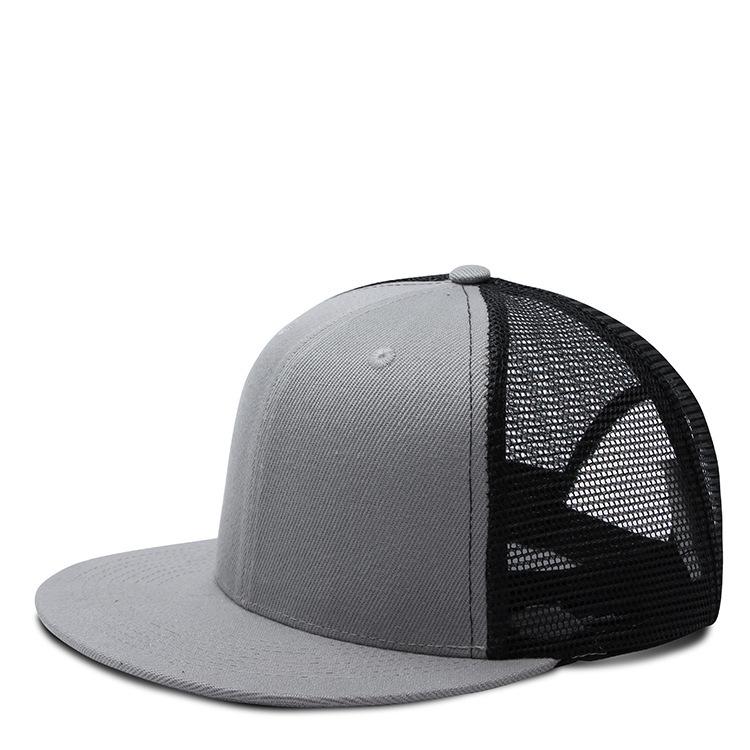 56-60cm HIP HOP Große Größe Frühling Sommer Flacher Schirm Sonnenhut Erwachsener Schlichte Baseballkappe Herren Damen Netz Snapback Kappe Mode