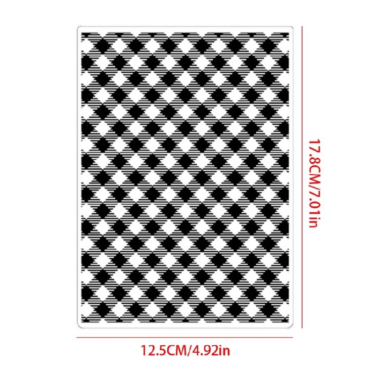 Texturierte Stempelvorlage für Kunstprojekte Wiederverwendbare Kunststoff-Prägeplatte Bastelzubehör