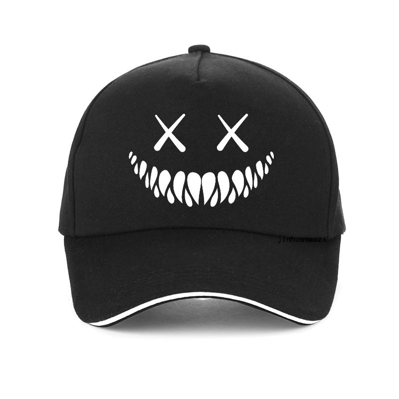 Demon Smiling Face Men Women Baseball Cap Funny Skull Summer Cool Trucker Hats Casual Adjustable Hats