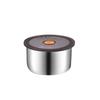 Stainless Steel Food Storage Bowl with Lid - Round Kitchen Fresh-Keeping Container