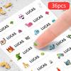 Custom Name Labels Waterproof Stickers Multi Design Labels For Bottles Lunch Box Office Supplies