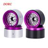 4PCS Aluminum Alloy 1.9 Inch Beadlock Wheel Rim for 1/10 RC Crawler Car Axial SCX10 TRX4 TRX6 D90 VS4-10 Redcat Gen8