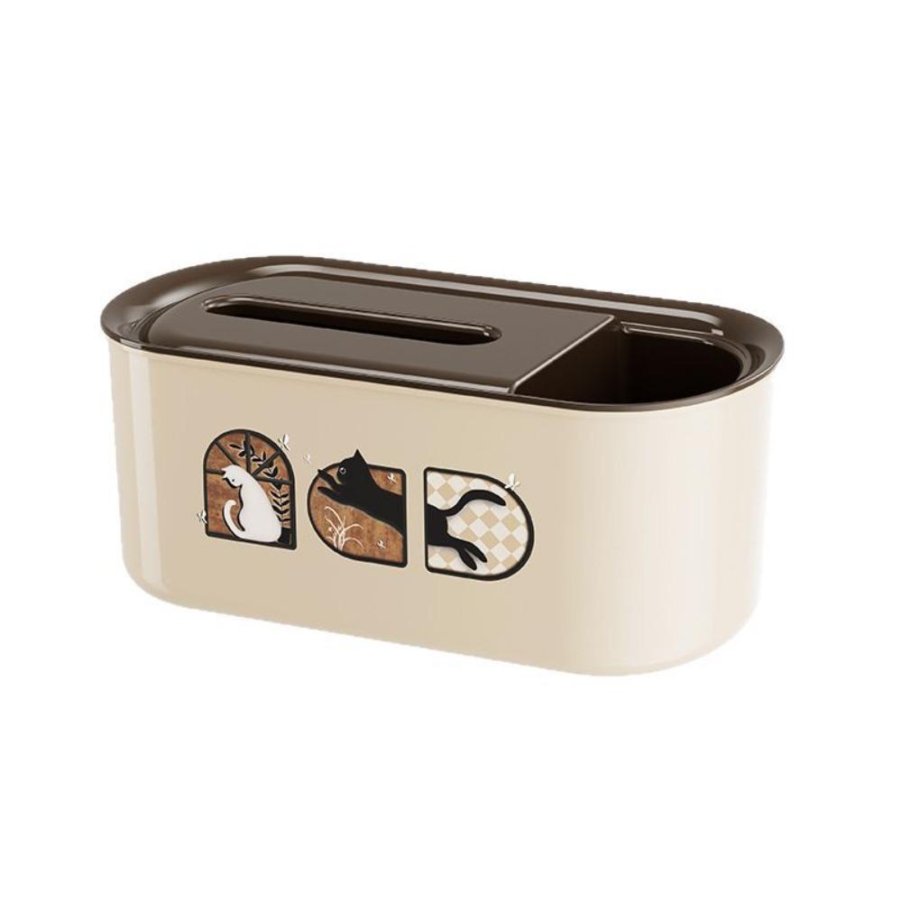 Rectangular Tissue Storage Box Plastic Napkins Dispenser Creative Tissue Holder  Household