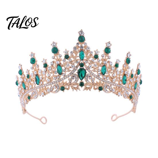 Diamond Appearance Crown Women Sparkling Rhinestones Inlaid Bridal Tiara Secure Fit Rhinestone Lightweight Princess with Curved Ends Pins Hair