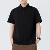 Heavy Polo Shirt Short-sleeved Men's Summer New Lapel Solid Color T-shirt Loose Top