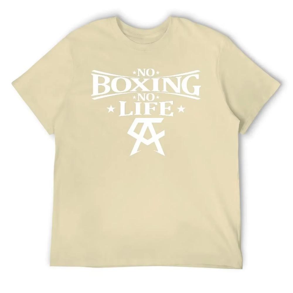 Canelos Alvarez No Boxing No Life Essential 4 Top Tee Graphic Vintage T-shirt Round Neck  Sports  Geek Fitness USA Size