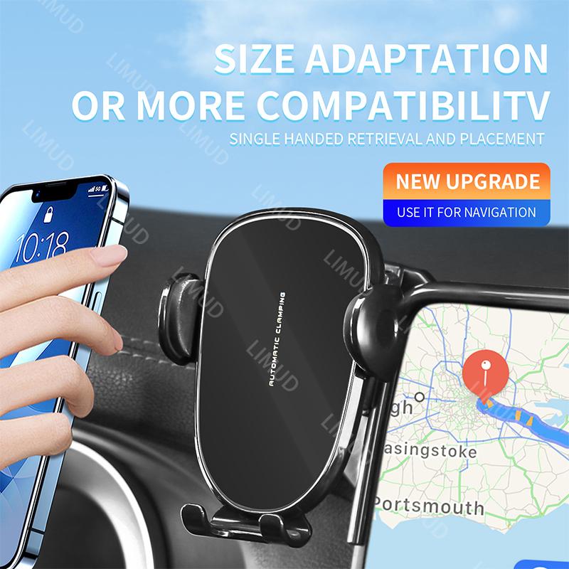 For Land Rover Defender 90 110 130 2020 2021-2024 Wireless Charging Car Phone Holder Special Fixed Base Bracket Auto Accessories