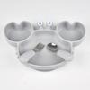 3Pcs/Set Baby Safe Silicone Dining Plate Food Feeding With Spoon Fork Cartoon Children Dishes Prevent Tipping Over And BPA Free