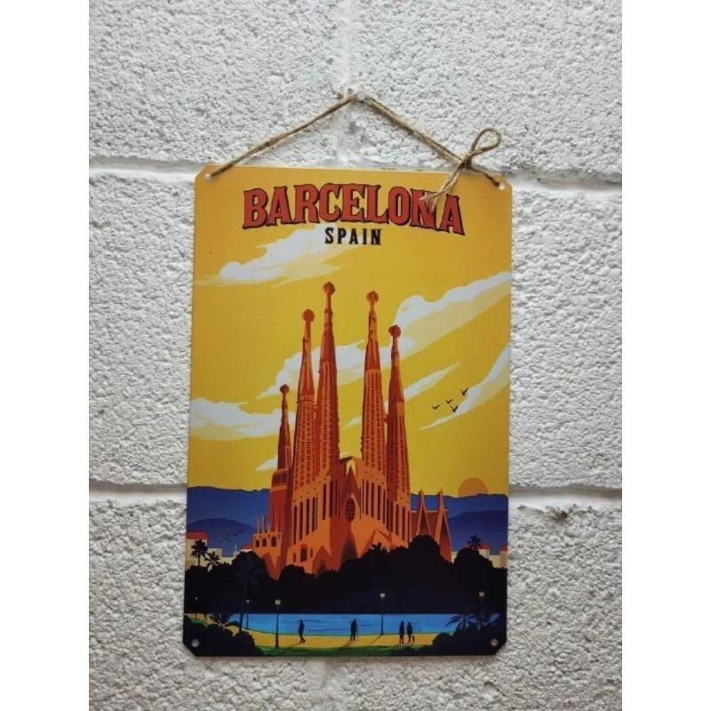 Venice Tourism Metal Poster, Vintage Travel Wall Art