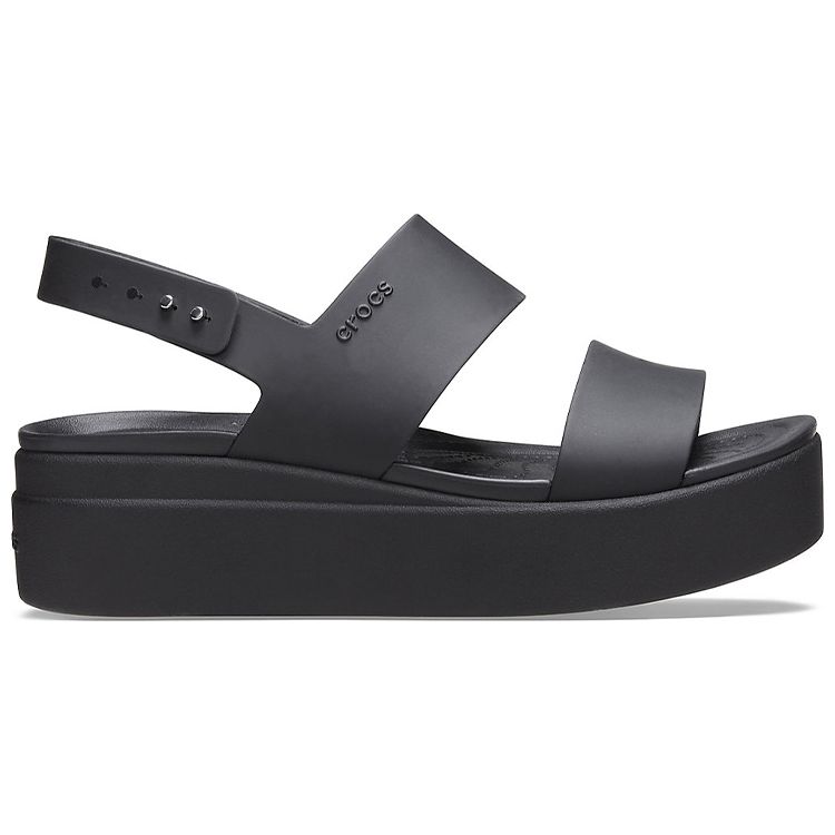 Crocs Sandalias Casuales de Plataforma Brooklyn Sandalias Mujer Negro 206453-060