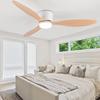Nordic Smart Flush Mount Ceiling Fan Light for Bedroom and Dining Room