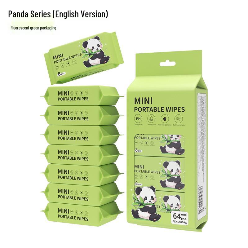 Paquete de Viaje Mini Toallitas Húmedas: 8 Toallitas Húmedas para Bebé por Paquete, Especialmente para las Manos de los Niños