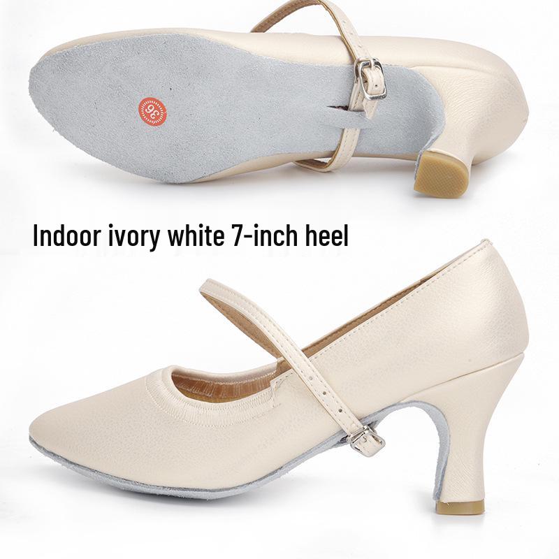 Women's Modern Ballroom & Latin Dance Shoes - Elastic Opening, Perfect for Practice & Social Dancing