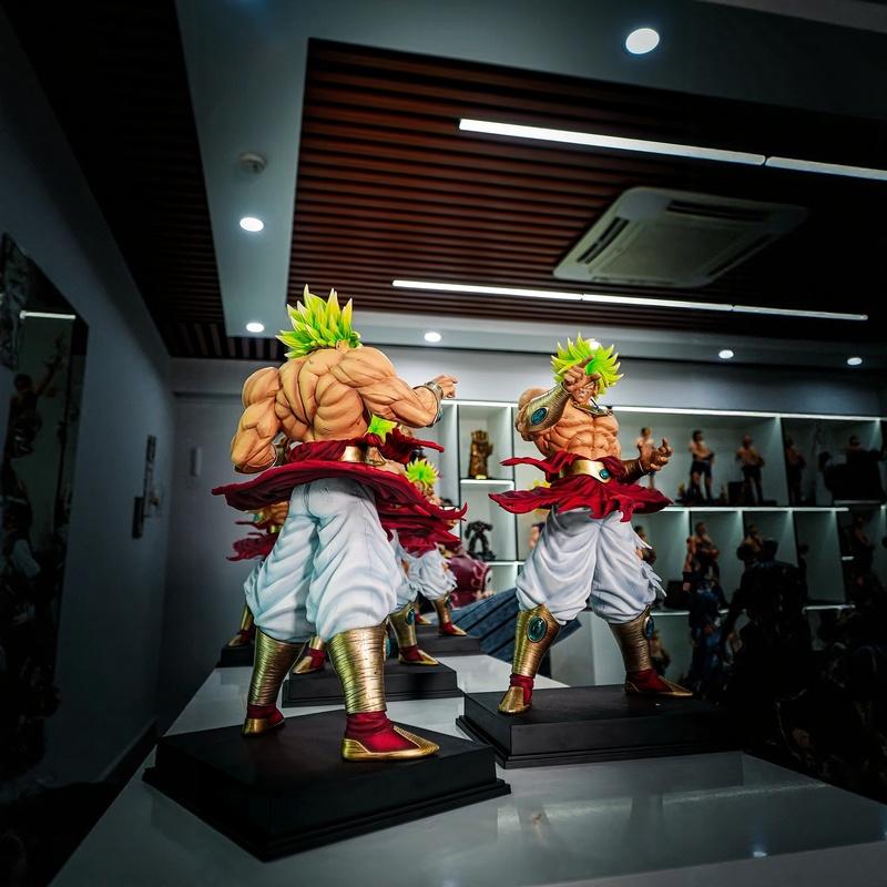 Dragon Ball New Super Saiyan Jt Statue - 50cm Broken Circle Brolly Action Figure Animation Model Ornament for Collection Gift