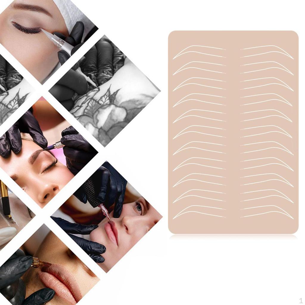 Eyebrow Practice Supplies Lip Permanent Sheet for Beautician Beginner