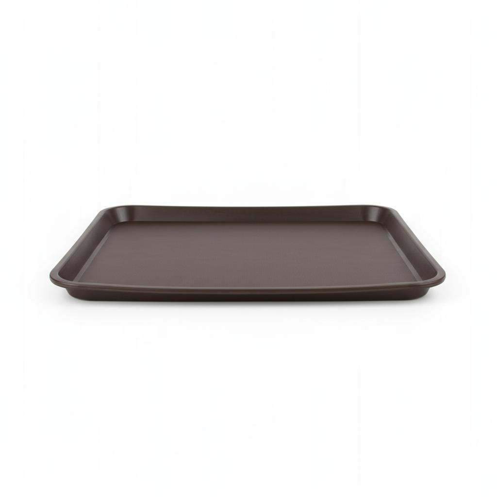 CARNIVAL WAITER'S TRAY ANTI-SLIP BROWN RECTANGULAR 45.5×35.5×2cm