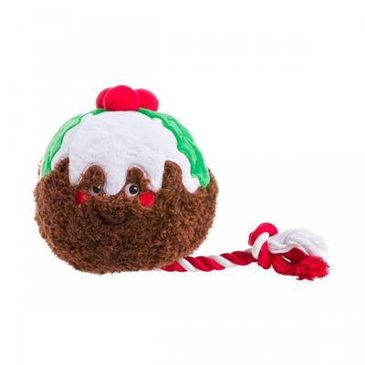 Hundespielzeug aus Seil mit Weihnachtspudding