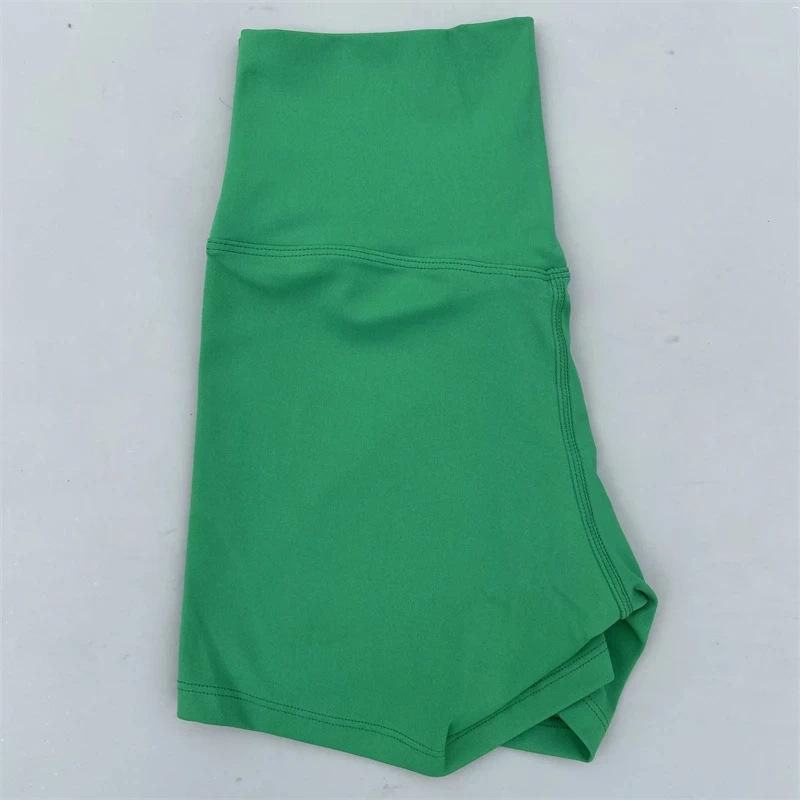 Dopamine Yoga Shorts: High Waist, Breathable, Nude Feel, Elastic Three-Point Safety.