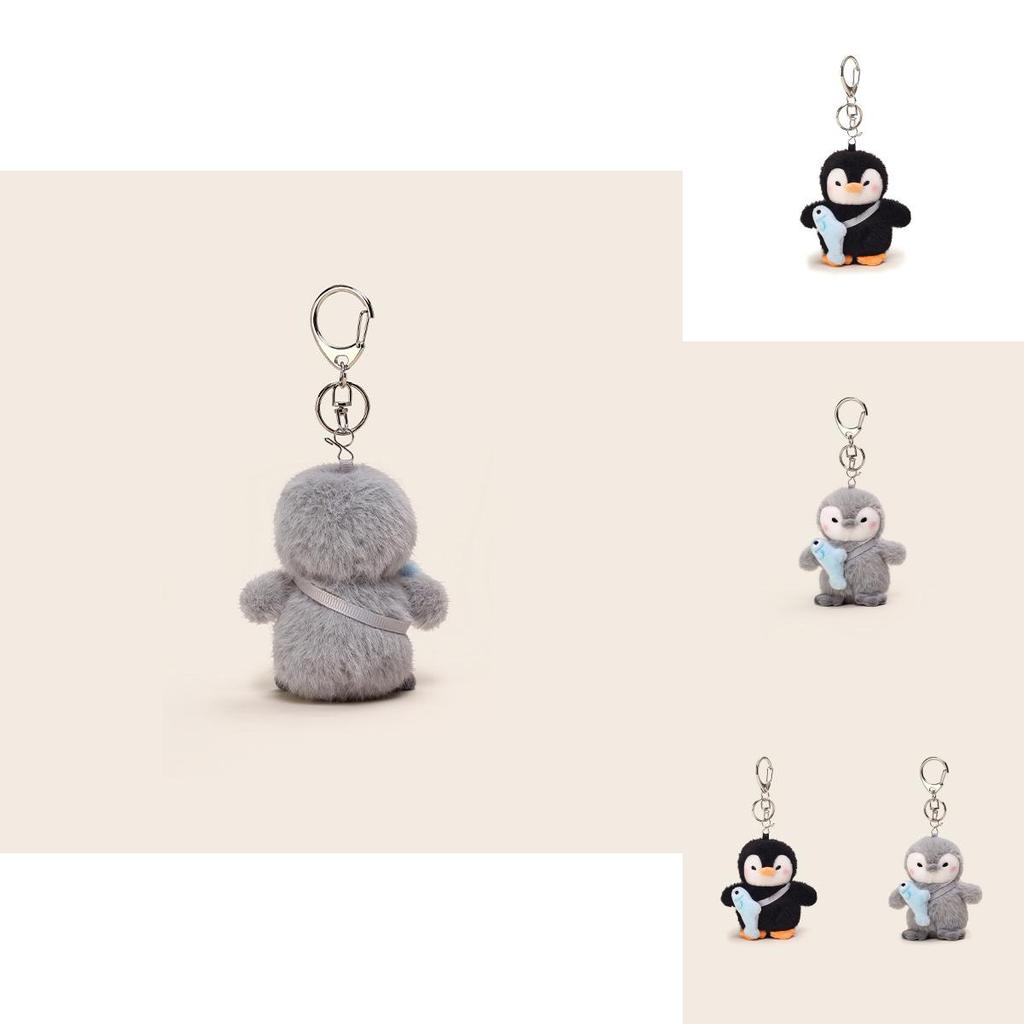 Back Fish Penguin Plush Keychain With Soft Material For Cute Gifts And Accessories
