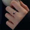 Minimalist Heart Open Rings Adjustable Alloy Heart Rings Couple Ring Couple