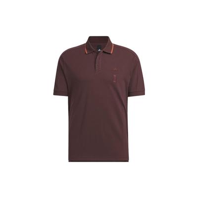 Wuji Series Polo Shirt With Collar Trim Men Tops Dark-Grey Brown IP4915