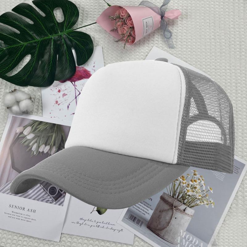 Summer Color Matching Truck Driver Sponge Net Cap Work Cap Volunteer Cap Duck Tongue