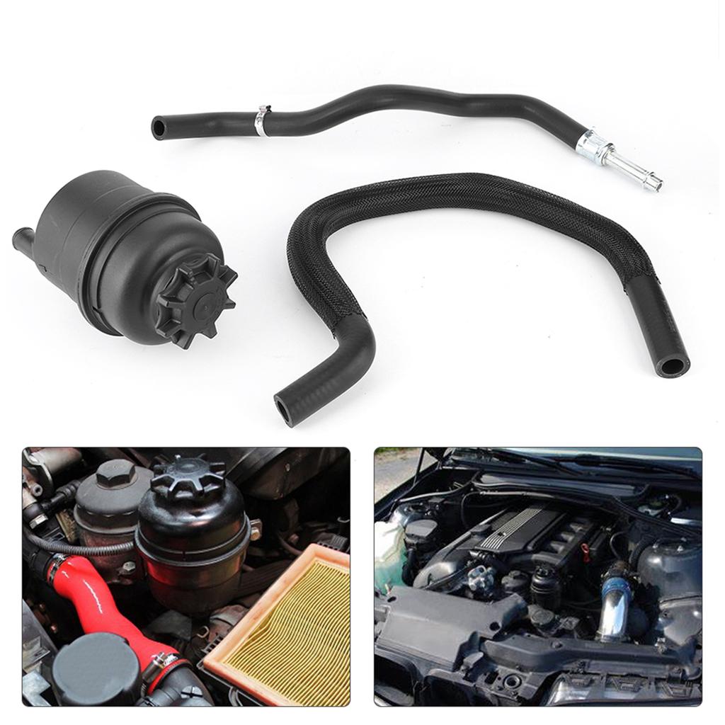 3Pcs Set Power Steering Reservoir Hose Kit 32411097164 Fit for E46 323i 325i 330i