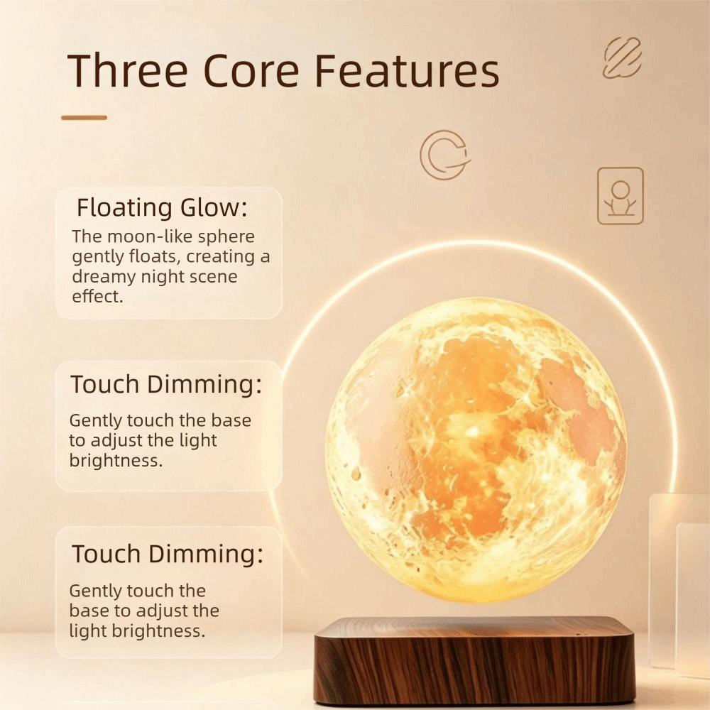 Rotating Floating Lamp 3D Print Night Light Creative Magnetic Lamp  Home Decor