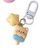 Milky Bear Keychain: Soft Cute Star Cartoon Pendant for Backpacks - Great Gift for Couples or Besties.