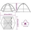 VidaXL 4-Person Cabin Camping Tent Blue Quick Release, Tent, Camping Shelter, Garden Shelter, Garden Tent, 4005336