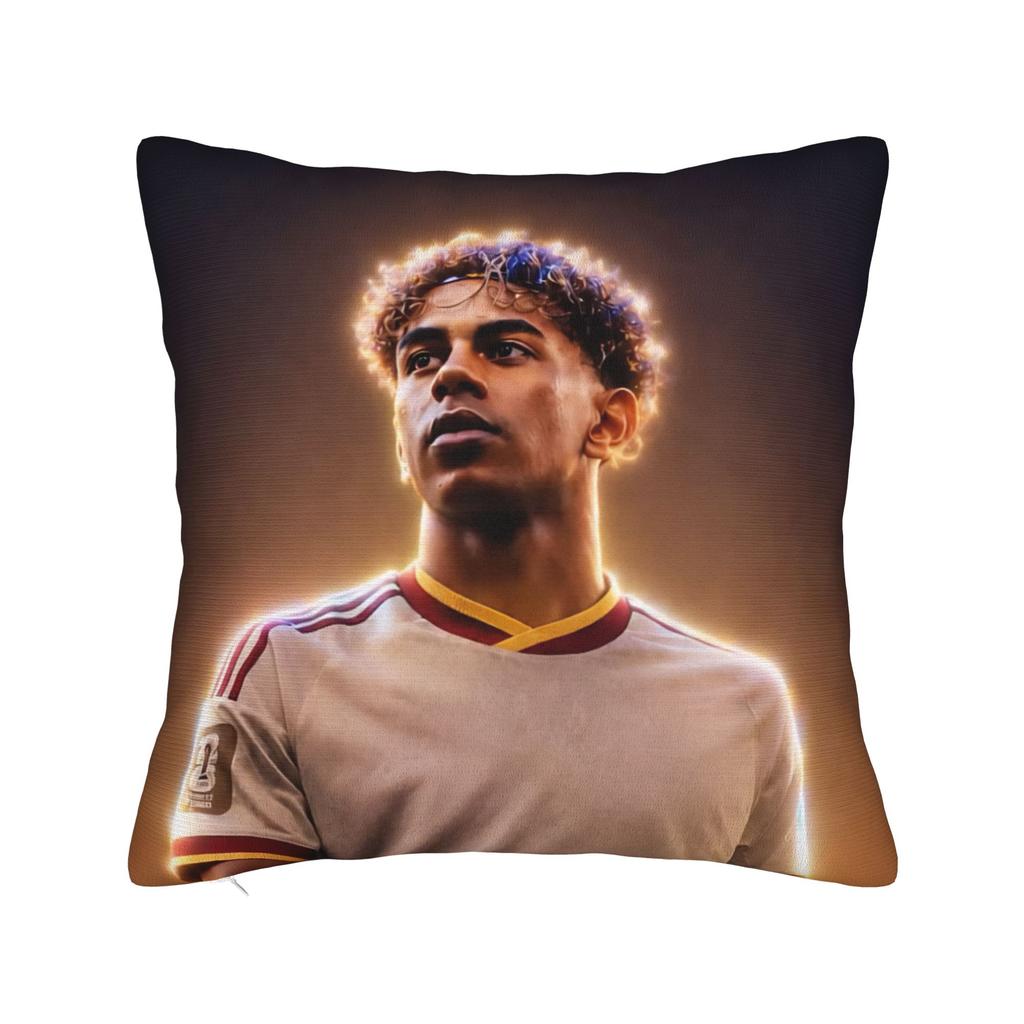 Lamine Y-Yamal Football Soccer Pillowcase Printing Cushion Cover Decorations Throw Pillow Case Cover Home Square
