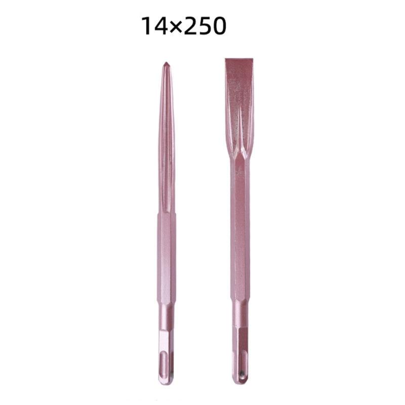Professional Electric Hammer Chisel Rose Gold Brick Wall Opening Drilling Bit for Drilling Chiseling Accessories